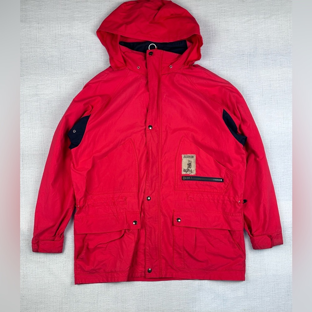 Vintage 90s Audvik red jacket/coat size XL